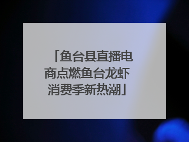 鱼台县直播电商点燃鱼台龙虾消费季新热潮