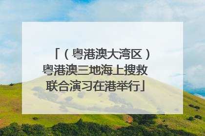 （粤港澳大湾区）粤港澳三地海上搜救联合演习在港举行