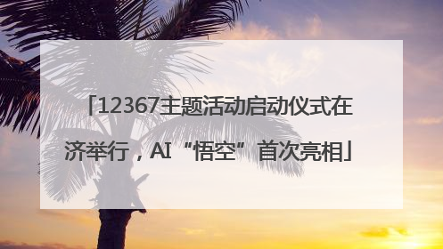 12367主题活动启动仪式在济举行，AI“悟空”首次亮相