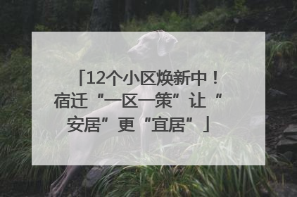 12个小区焕新中！宿迁“一区一策”让“安居”更“宜居”