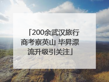 200余武汉旅行商考察英山 毕昇漂流升级引关注