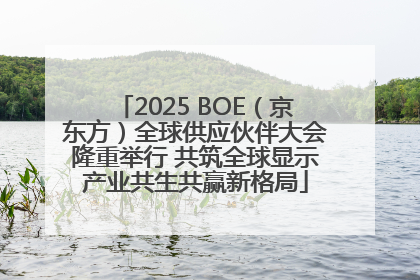 2025 BOE（京东方）全球供应伙伴大会隆重举行 共筑全球显示产业共生共赢新格局
