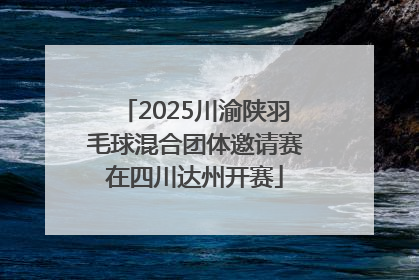 2025川渝陕羽毛球混合团体邀请赛在四川达州开赛