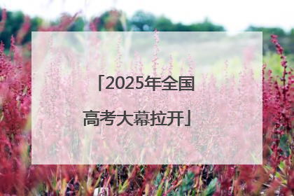 2025年全国高考大幕拉开
