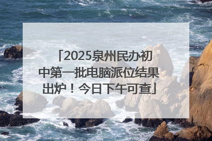 2025泉州民办初中第一批电脑派位结果出炉！今日下午可查