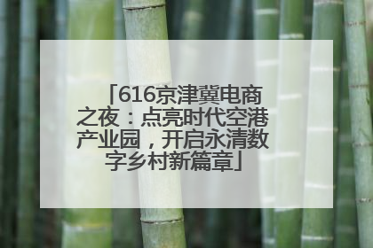 616京津冀电商之夜：点亮时代空港产业园，开启永清数字乡村新篇章