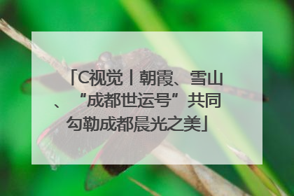 C视觉丨朝霞、雪山、“成都世运号”共同勾勒成都晨光之美